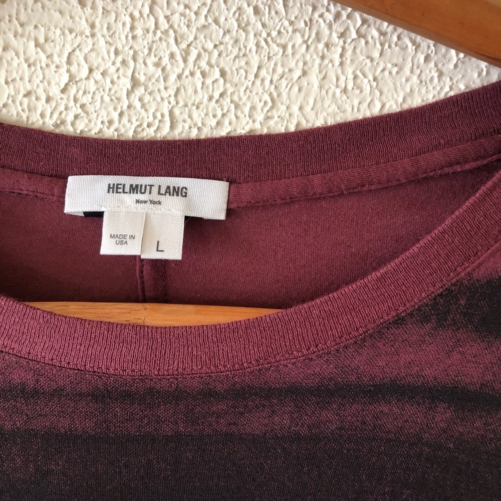 Nwot Helmut Lang Squee Gee Print Tee L - image 3